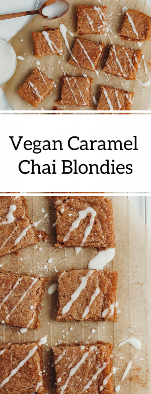 Caramel Chai Blondies