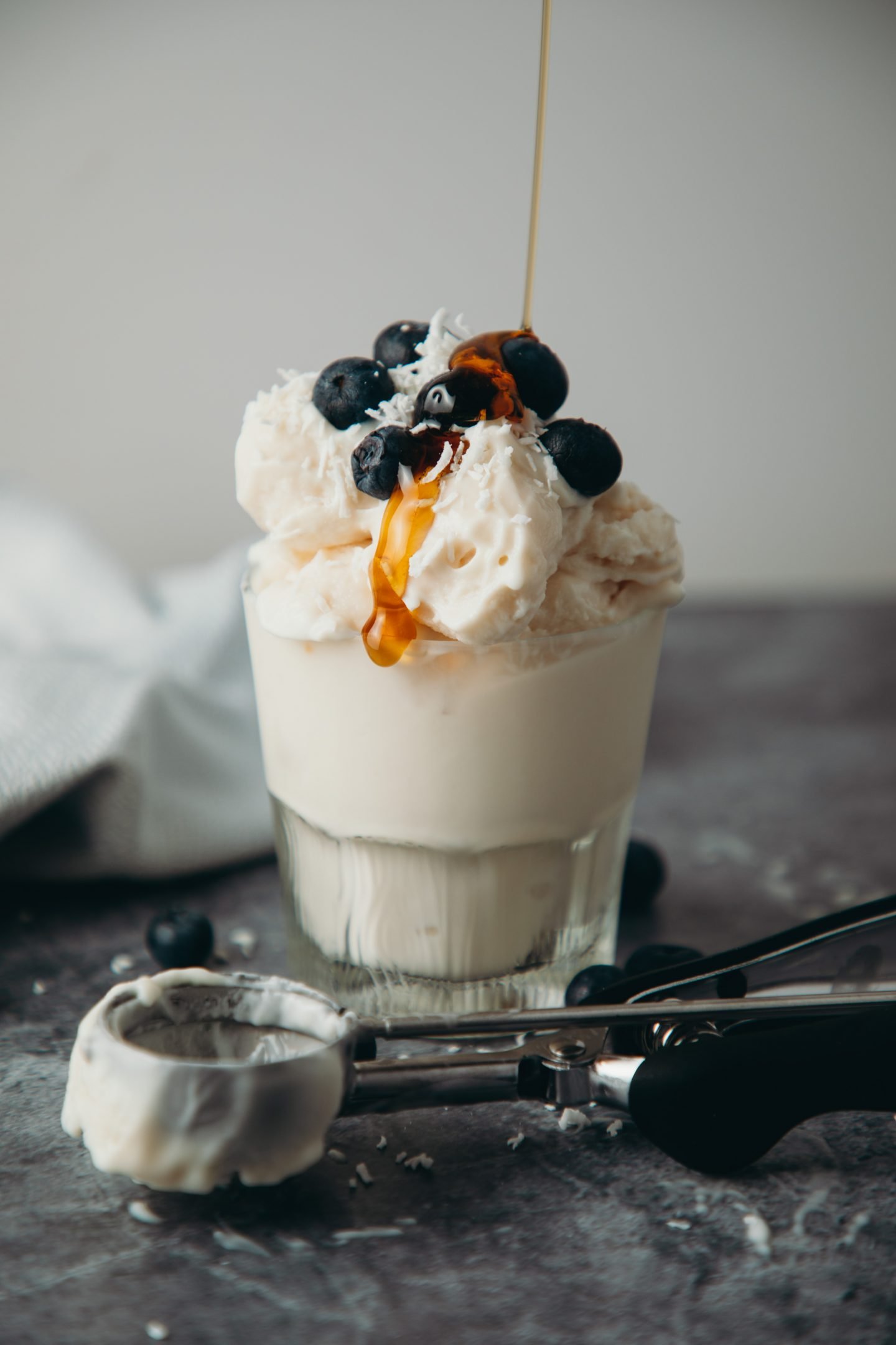 Vegan Frozen Yogurt in the KitchenAid Ice Cream Attachment - Liv B.