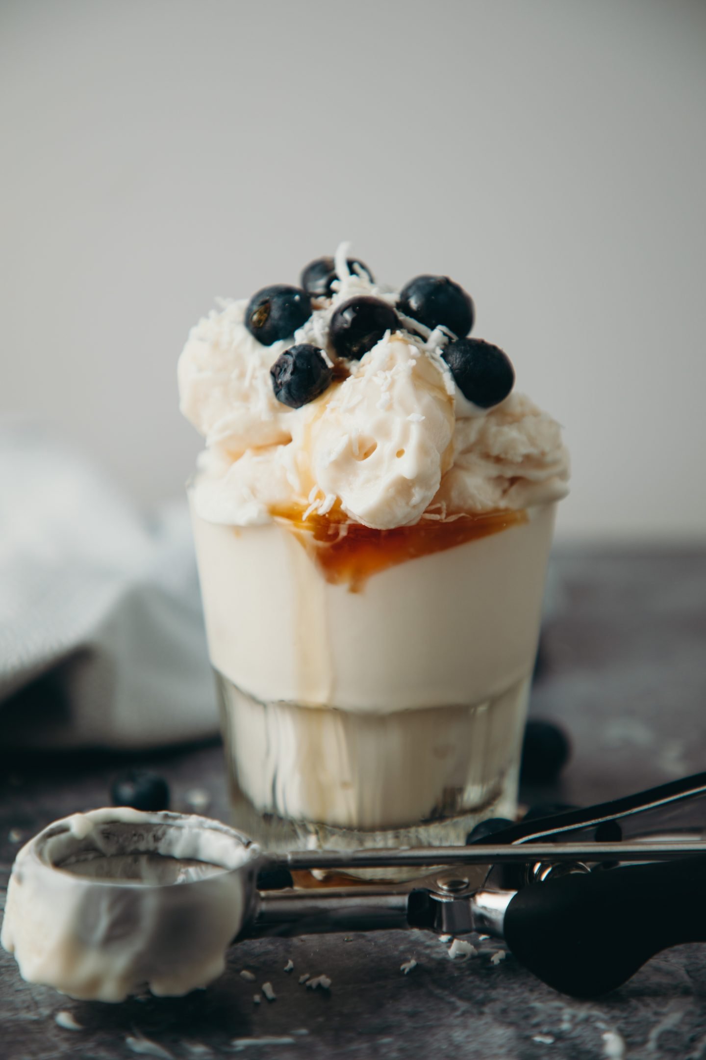 Vegan Frozen Yogurt in the KitchenAid Ice Cream Attachment - Liv B.