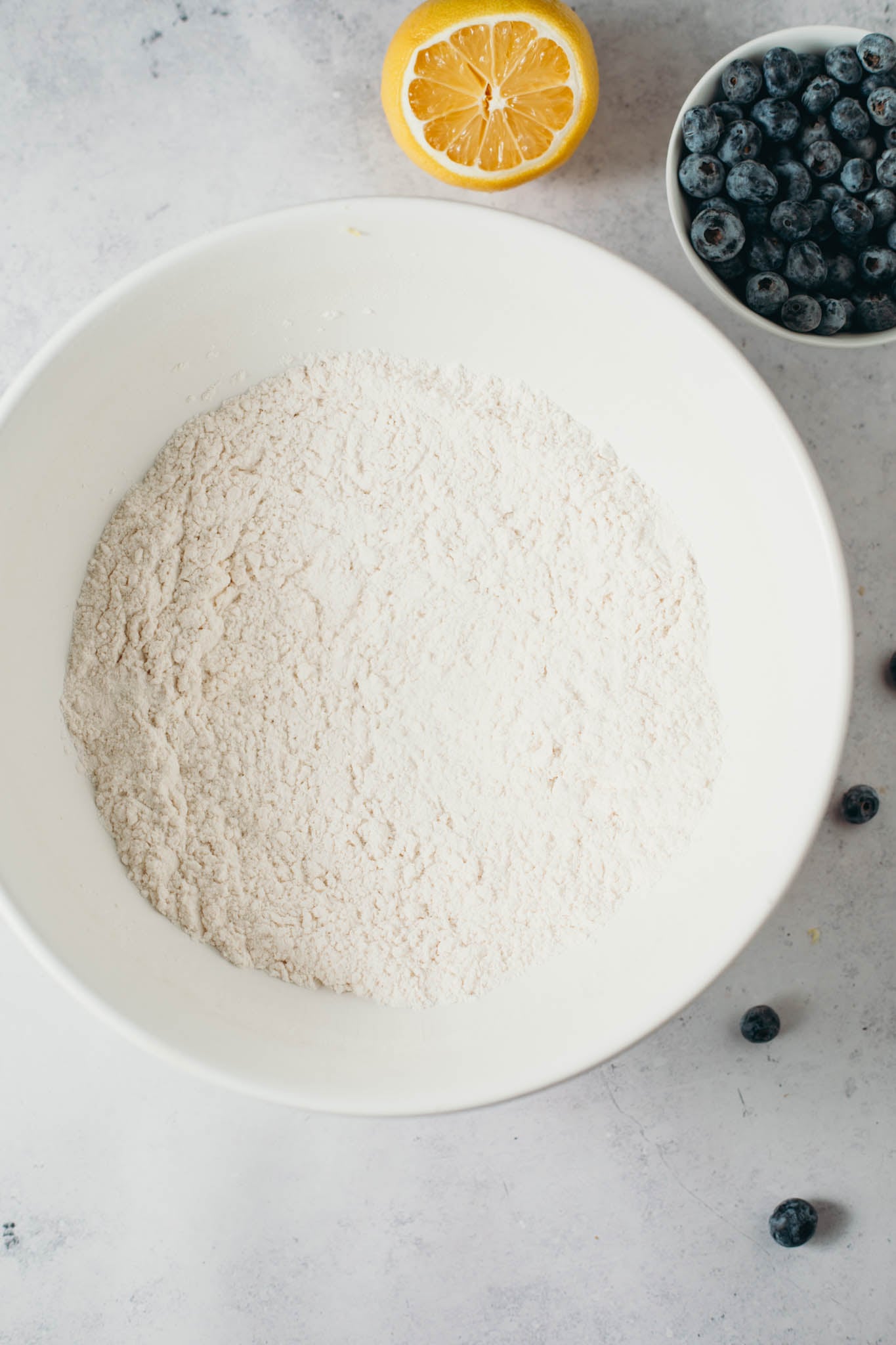 Dry ingredients mixture in a bowl