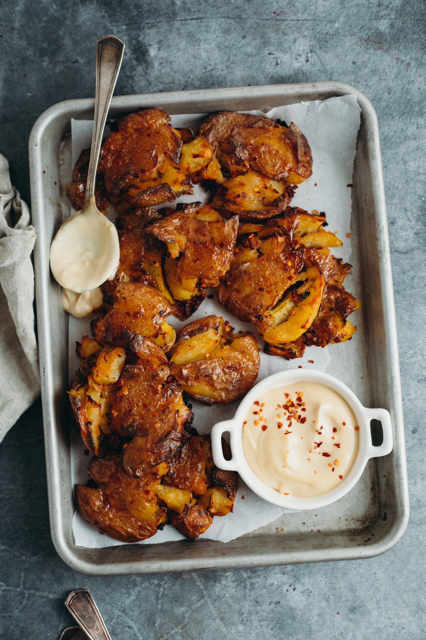 Crispy Smashed Potatoes - Beyond The Chicken Coop