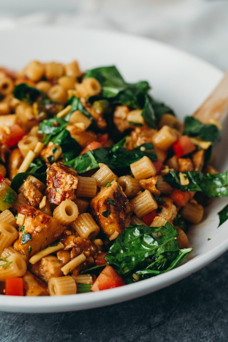 Healthy Bento Box Lunch - Brown Rice Pasta Salad 